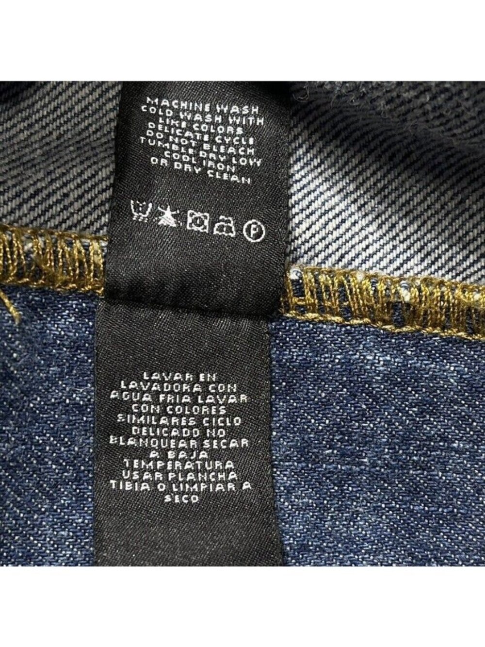 DKNY Jeans Mens Classic Fit Denim Size 34x30 100% Cotton Blue Made In Mexico - Picture 7 of 8